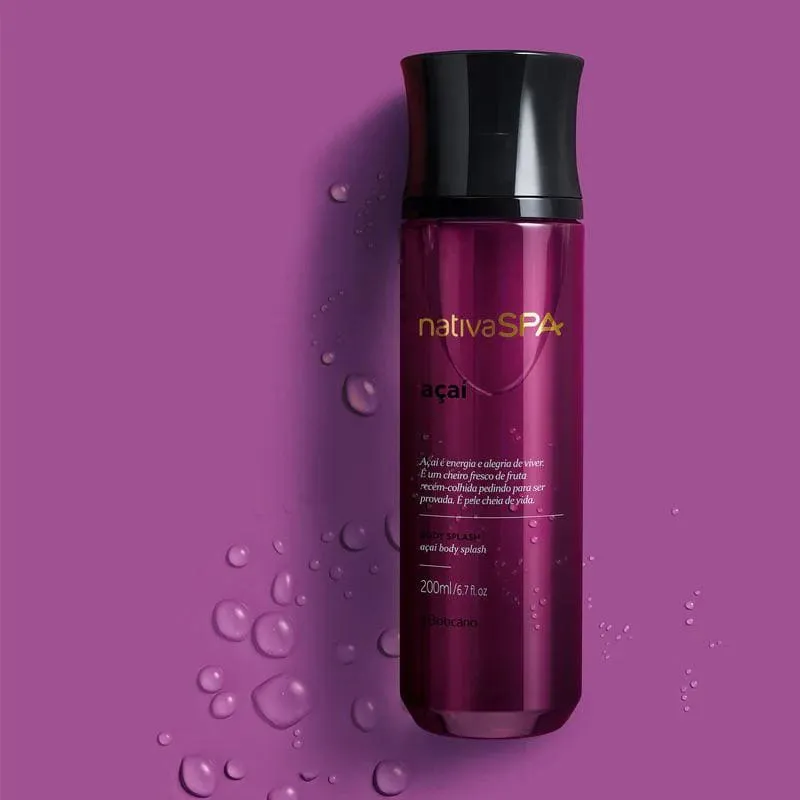 Oboticario Body Splash Acai 200Ml Nativa Spa Beauty Week Perfumeria